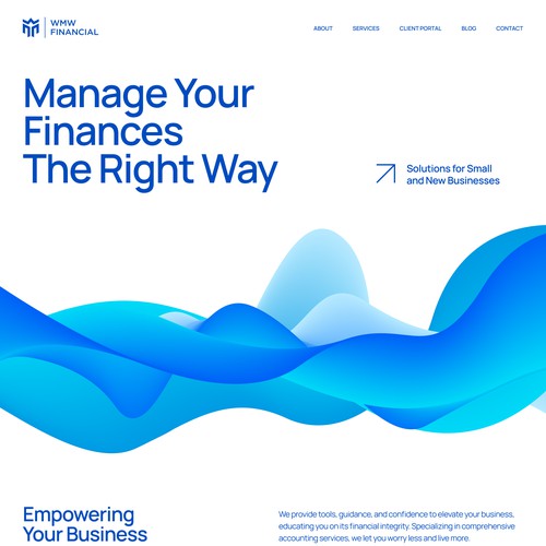 Trendy Website for the WMW — a company that provides accounting services and would like to promote our services.