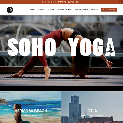 Beautiful visual experience for Yoga Studio